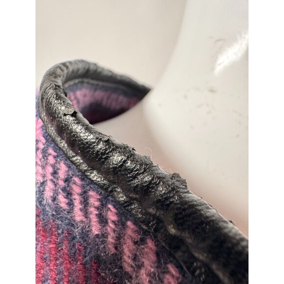 Apt. 9 Womens Plaid Poncho With Faux Leather Trim & Clasp Closure - Picture 8 of 16